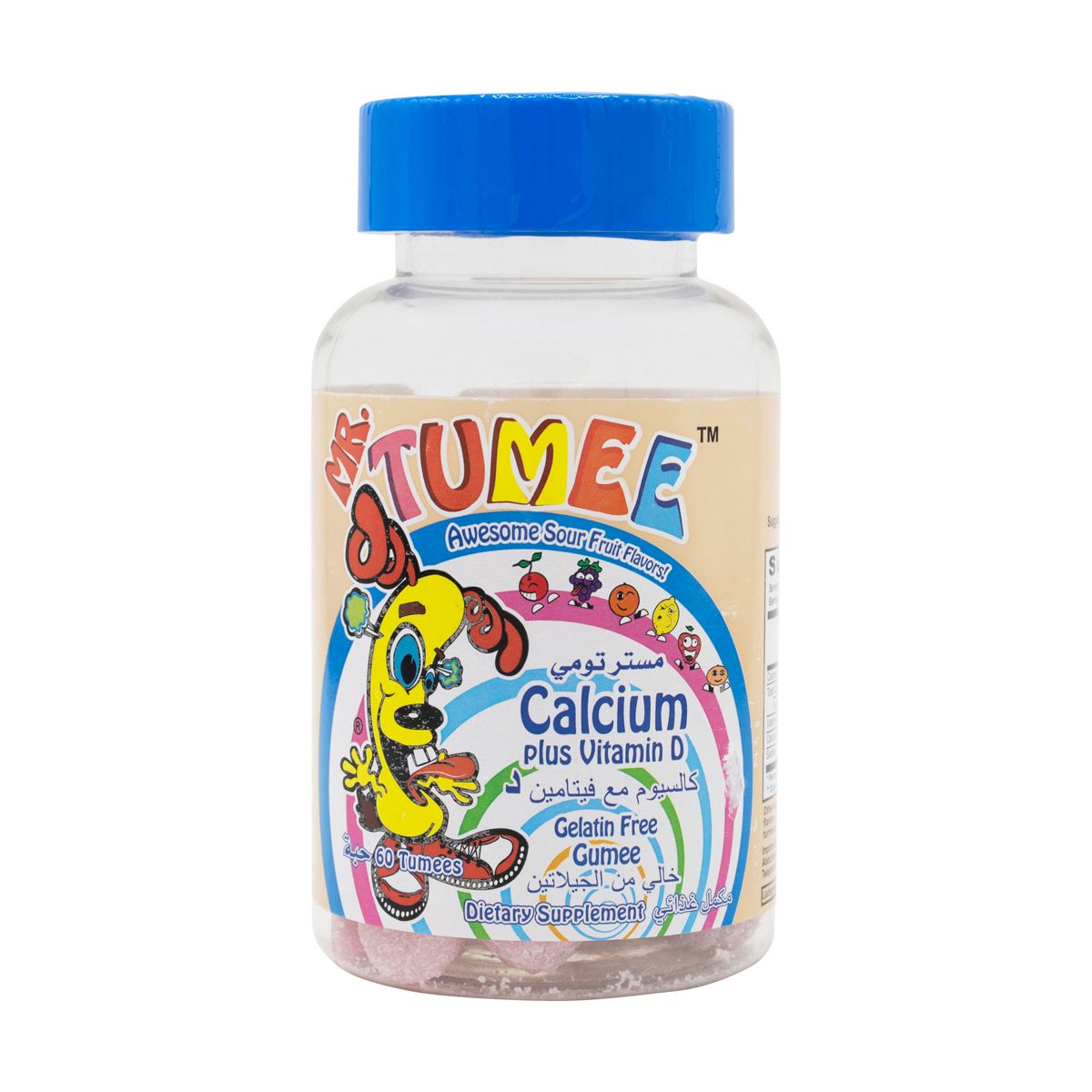 Mr.Tumee, Gummies, Calcium & Vitamin D, For Bone Health - 60 Pcs