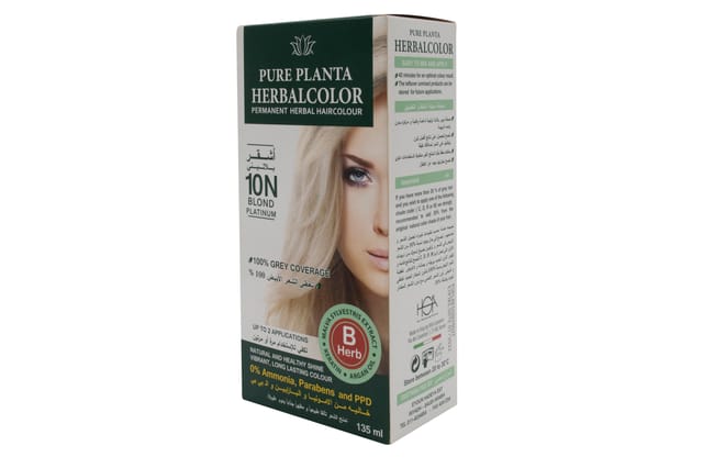 Herbal Hair Color Gel 10N Blond Platinum