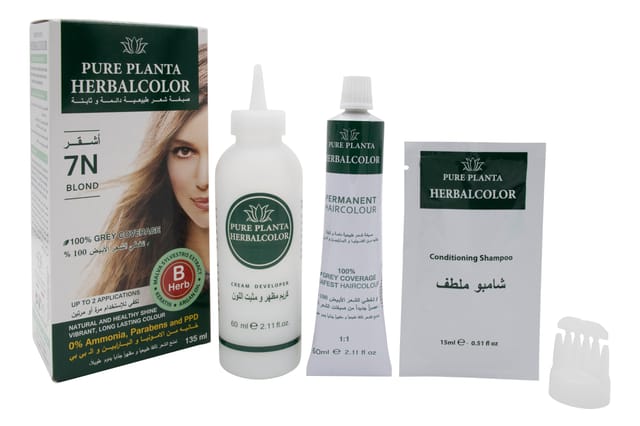 Herbal Hair Color Gel 7N Blond