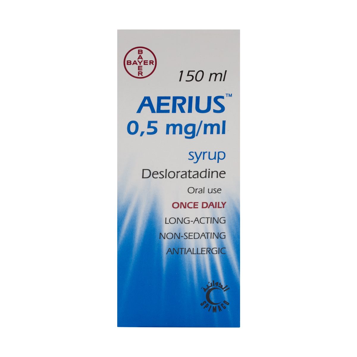 AERIUS 0.5 Mg/Ml Syrup 150ML