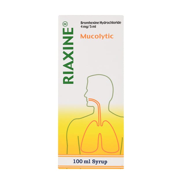 Riaxine, Syrup, Relieves Cough (mucolytic) - 100 Ml