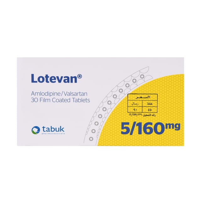 LOTEVAN Lotevan 5mg\160mg Tab