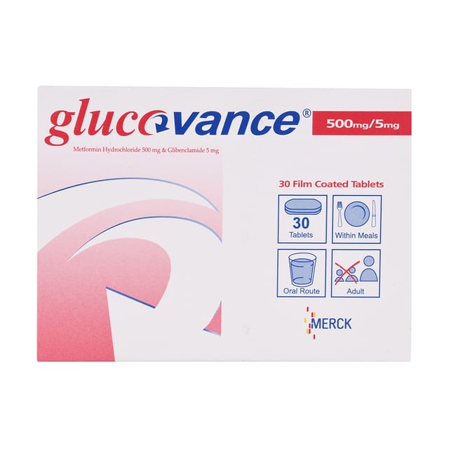 GLUCOVANCE Glucovance 500/5mg 30 Tab