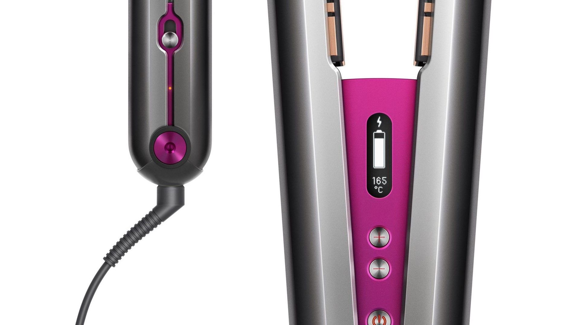 Dyson Corrale Straightener Black Nickel Fuchsia