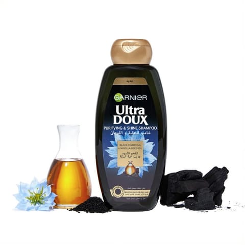 Ultra Doux Black Charcoal & Nigella Seed Oil Purifying & Shine Shampoo 400ml