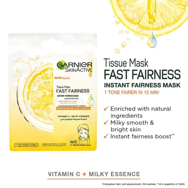 GARNIER SkinActive Fast Fairness Mask with Vitamin C 28g