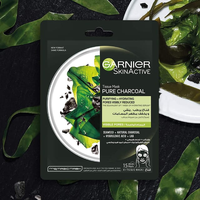 GARNIER Charcoal And Algae Hydrating & Purifying Face Mask