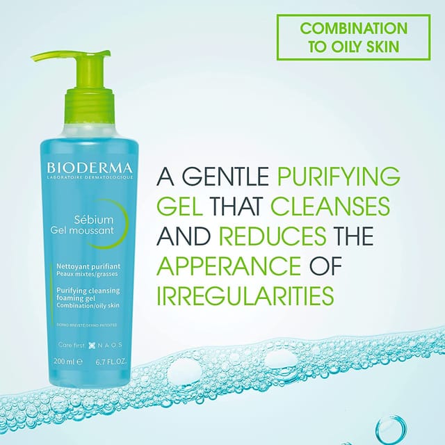 BIODERMA Facial Purifying cleansing Foaming Gel - 200 ml