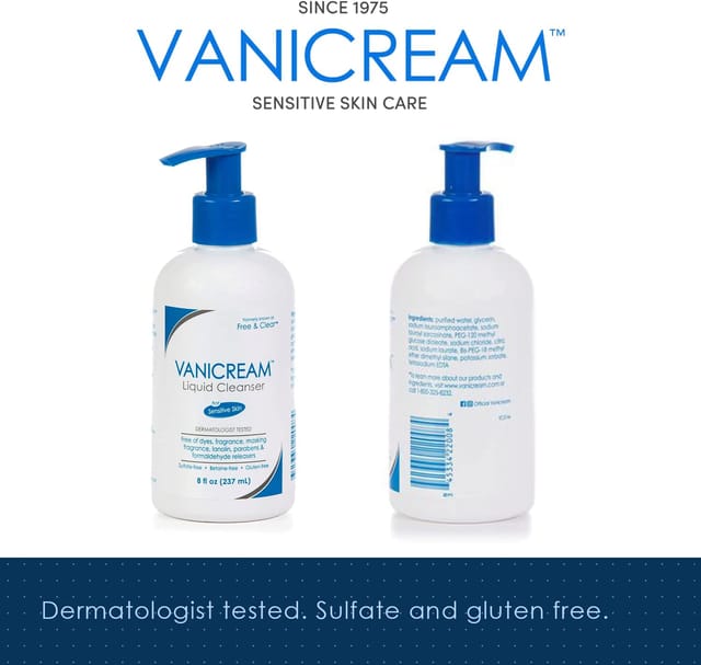 VANICREAM Liquid Cleanser For Sensitive Skin 237ml