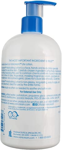 VANICREAM Moisturizing Lotion for Sensitive Skin 453 gm