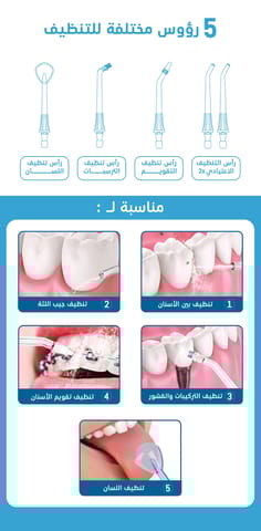 جهاز خيط تنظيف الاسنان المائي من ويكسانا