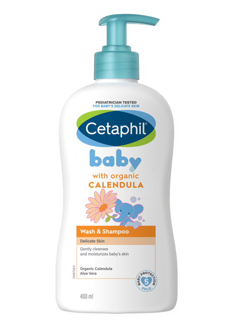 Baby Wash & Shampoo With Organic Calendula - 400Ml