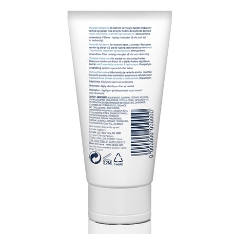 Therapeutic Hand Cream for Dry Cracked Hands With Hyaluronic Acid 50Ml