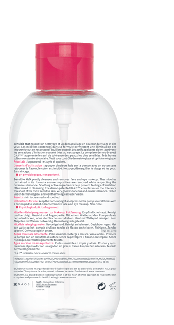 BIODERMA Sensibio H2O Sensitive 850 ml