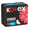 Kotex Maxi Protect Thick Pads, Normal Size Sanitary Pads with Wings, 30 Sanitary Pads