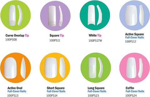 Kiss Nails 100 Full Cover Nails - Active Square