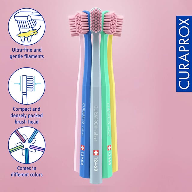 Curaprox Cs 12460 Velvet Ultra Soft Toothbrush