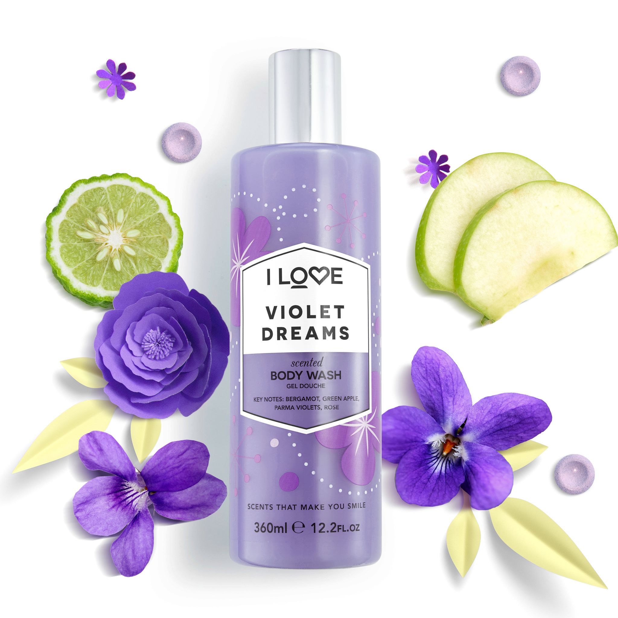 I LOVE Body Wash Violet Dreams 375ml