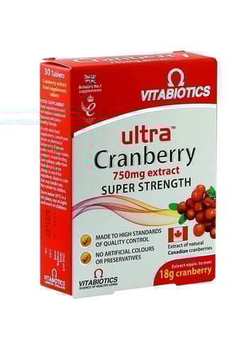 Ultra Cranberry Vitabiotics Ultra Cranberry 750 Mg 30 Tabs