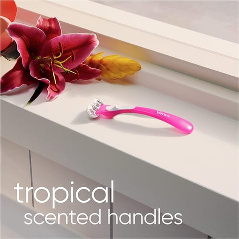 Venus Gillette Tropical Disposable Razor, 4+2