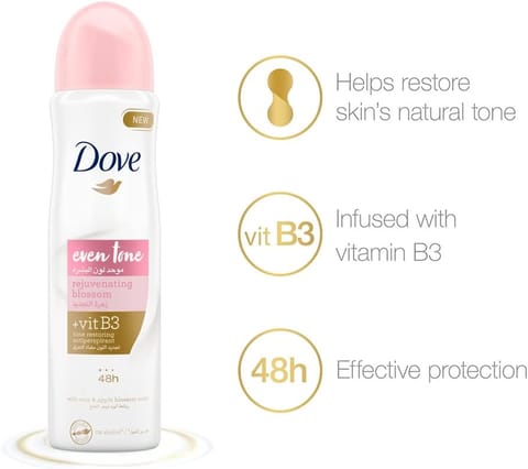 Dove Deo Spray Even Tone Blossom 150ml