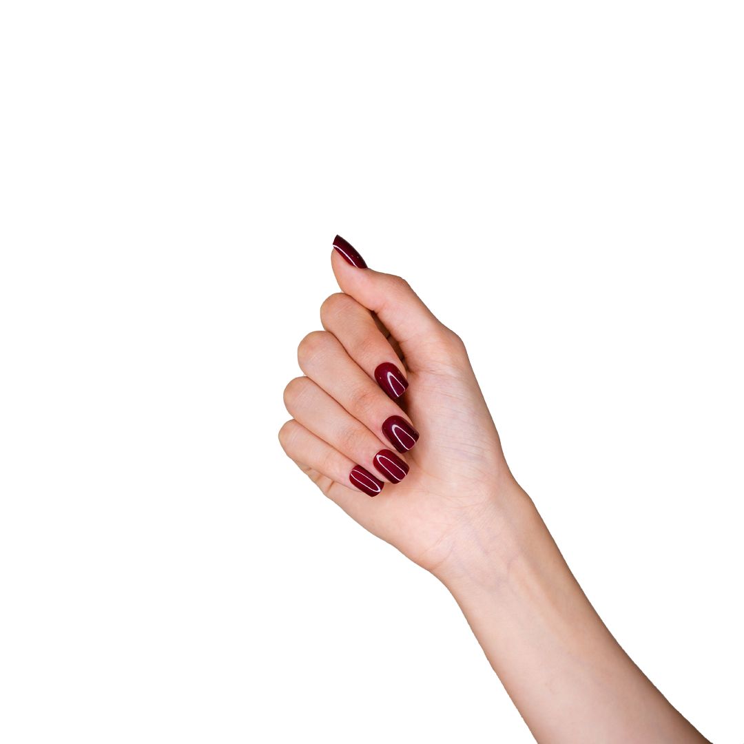 Loca Nails Natural Shape 11 Deep Red