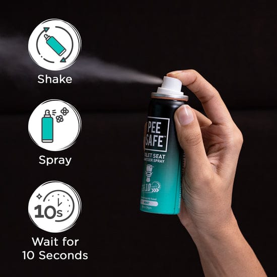 Pee Safe Toilet Seat Spray Mint 75Ml