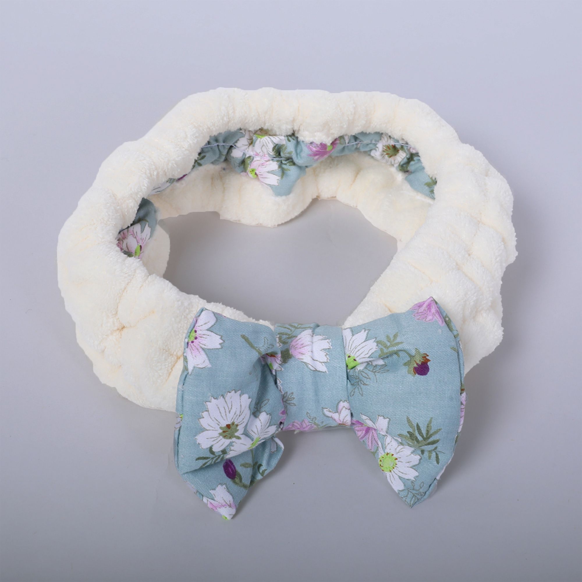 Reefi Floral Hair Tie Off White