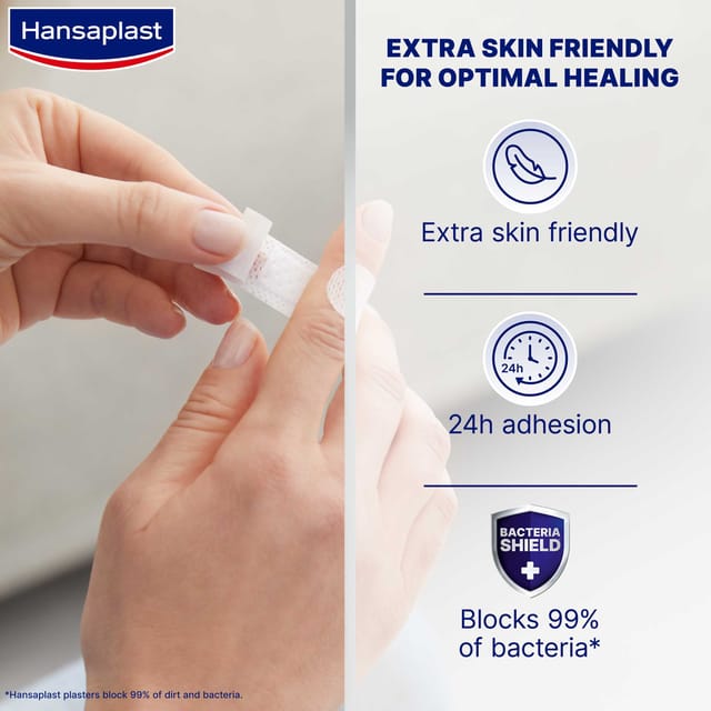 Hansaplast, Wound Plaster, Sensitive Friendly Hypoallergenic - 20 Pcs