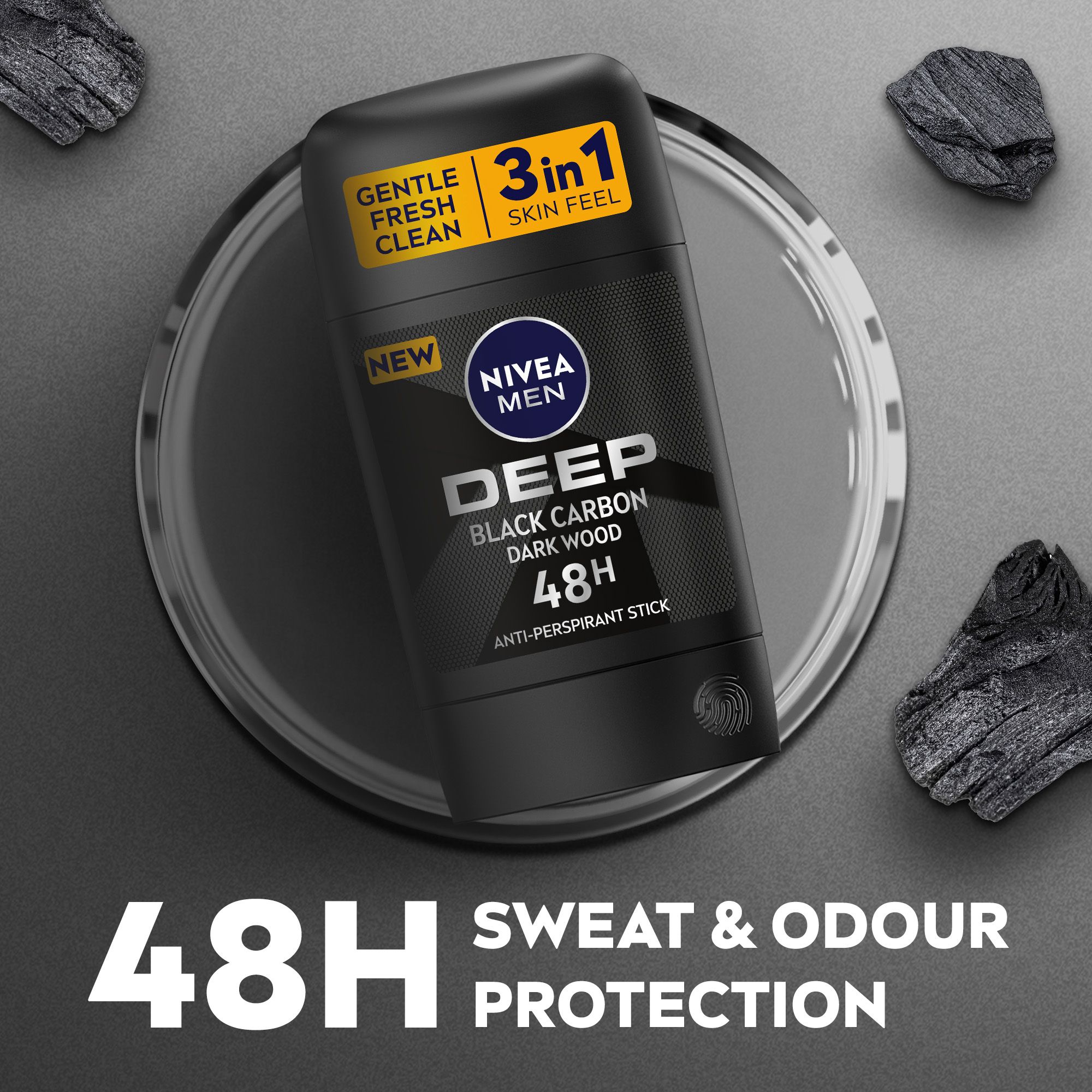 Nivea Men Deo Stick Deep Black 50 Ml