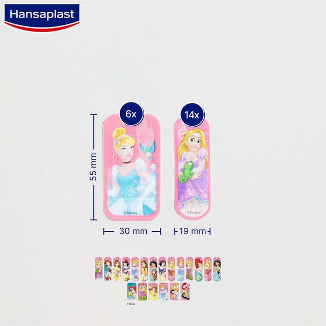 Kids Disny Princess 20 Plasters-71488