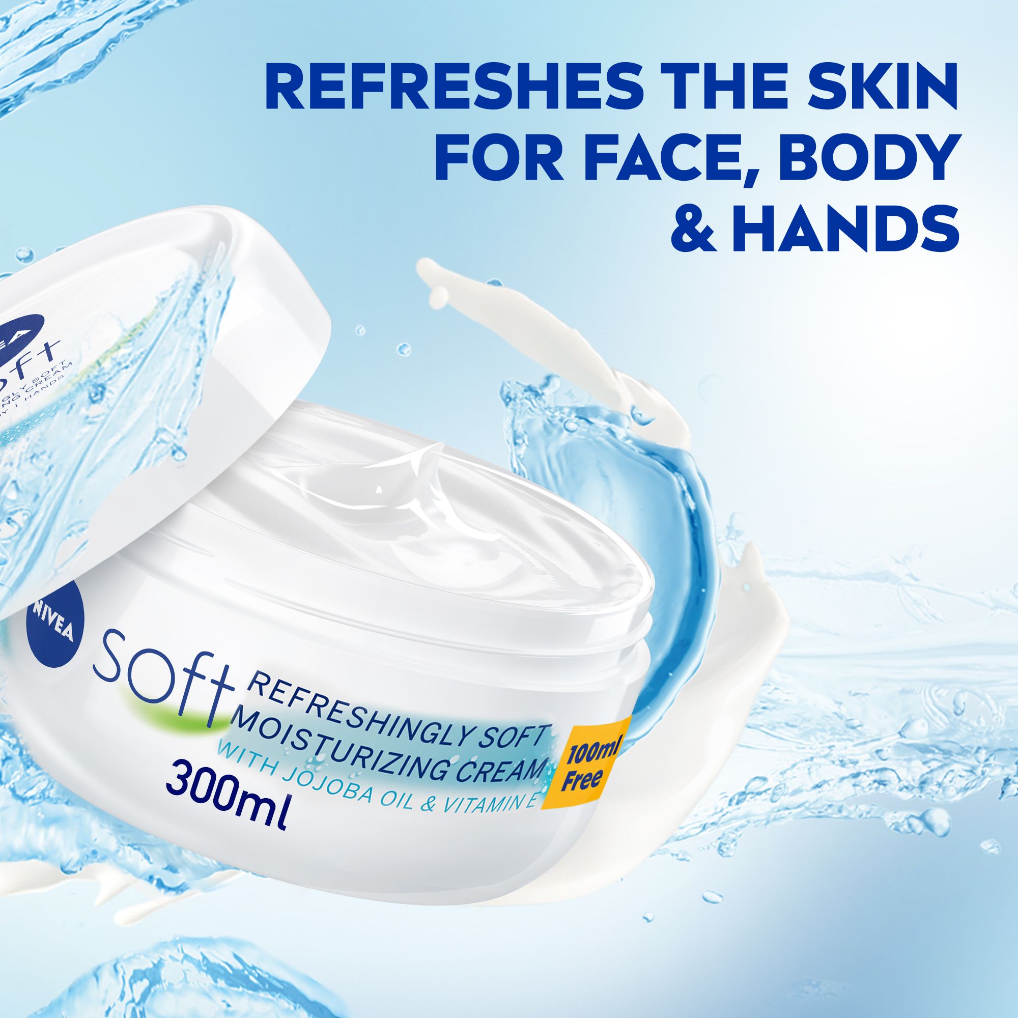 Soft Refreshingly Soft Moisturizing Cream 300 ml