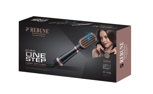 REBUNE hair dryer 1300 watts with ions 2in1