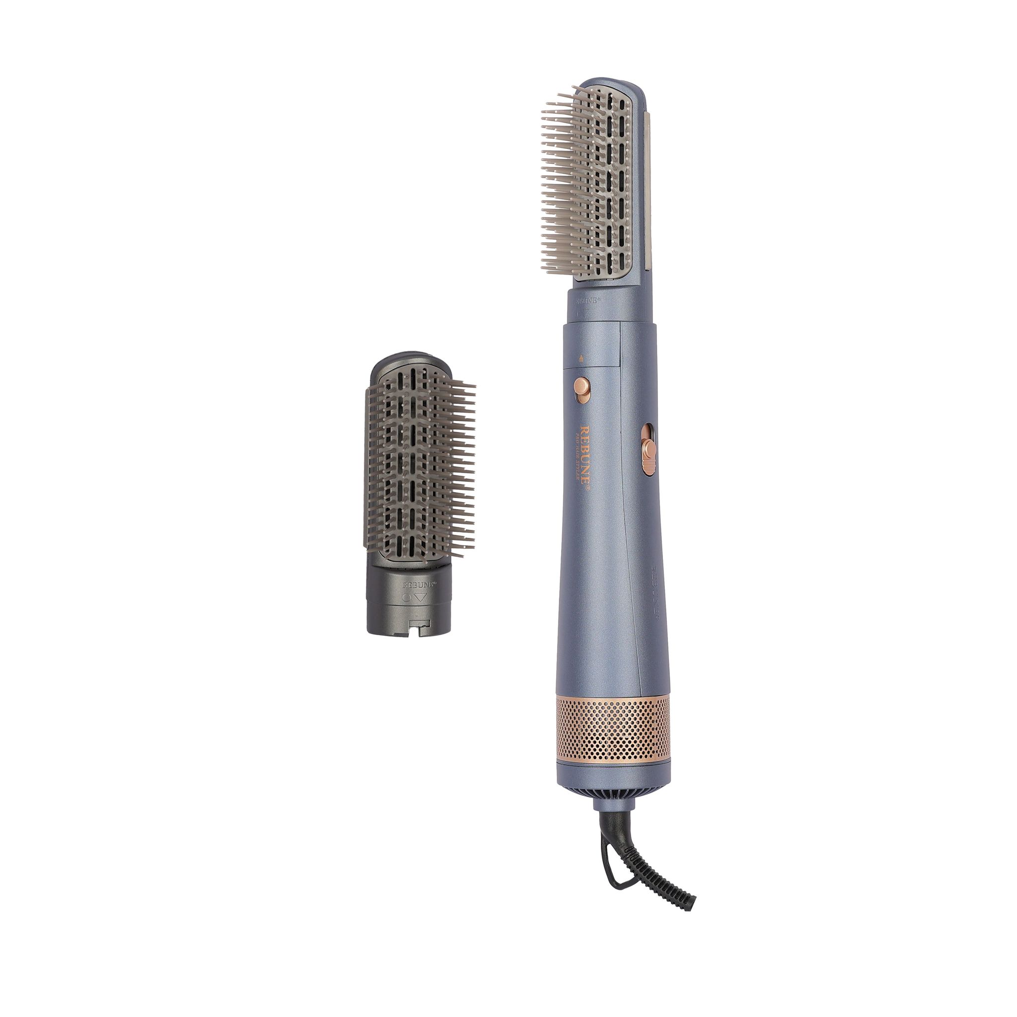 REBUNE Hair Styler Blue 1200 W, 2 brushes