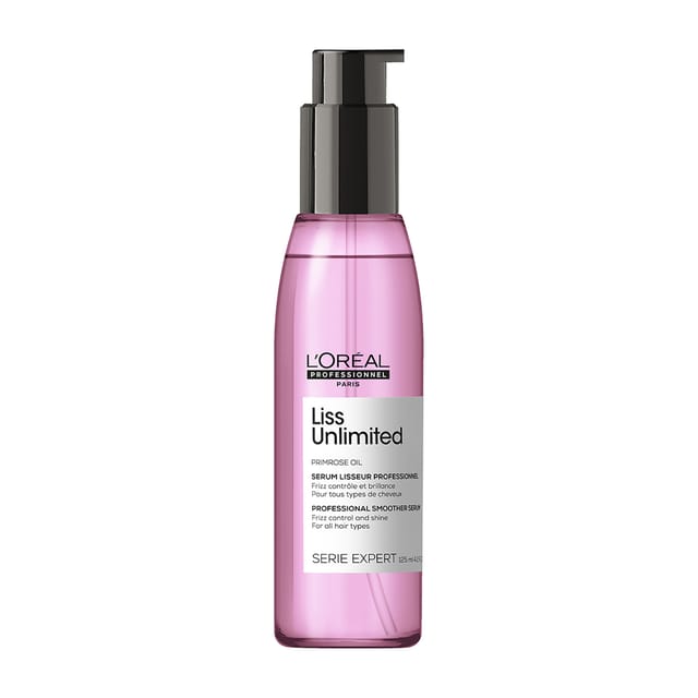 L’Oréal Professionnel Liss Unlimited Prokeratin soothing anti-frizz blowdry serum or rebellious frizzy hair & straightened hair SERIE EXPERT 125 ml