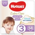 Huggies, Extra Care Culottes, Size 3, 6 - 11 kg, Jumbo Pack, 58 Diaper Pants