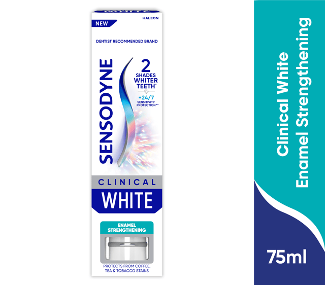 Sensodyne Clinical White Whitening Toothpaste Enamel Strengthening 75ml