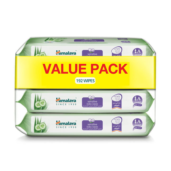 SENSITIVE BABY WIPES 48'S X 4 PACKS