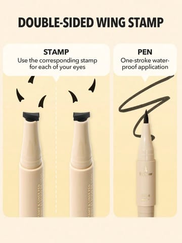 Sheglam Eye Stamp & Liner Pen - Black