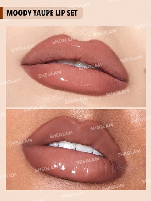 Sheglam Glam Lip Duo Set - Moody Taupe