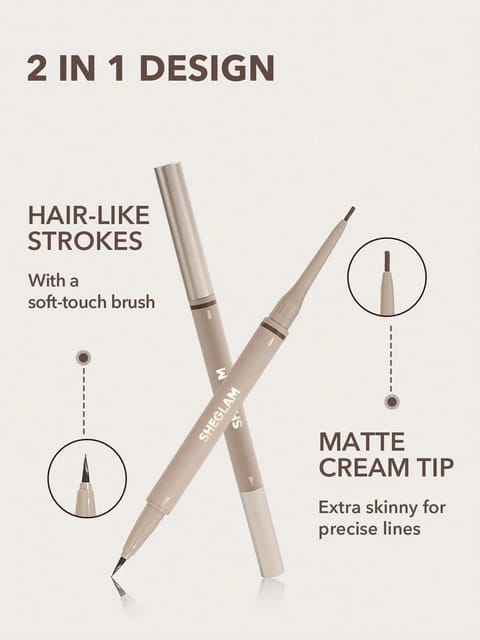 Sheglam 2-In-1 Brow Pencil - Taupe