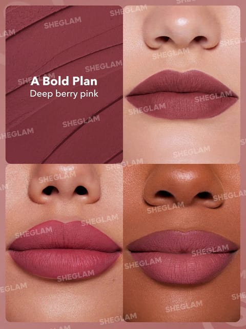 Sheglam Dynamatte Lipstick - A Bold Plan