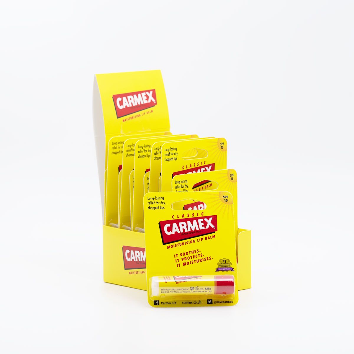 Carmex Classic Lip Balm In Stick Spf15 4.25 gm