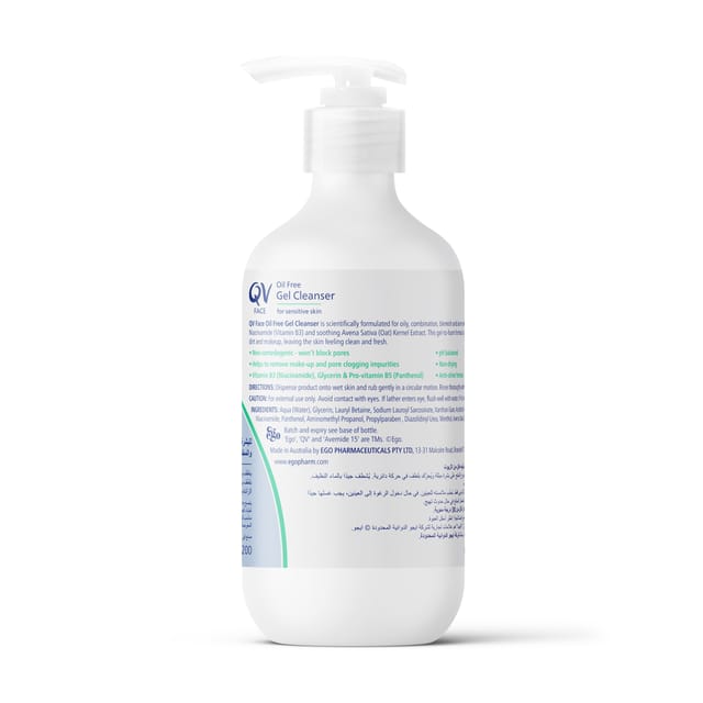 QV FACE OILYCOMB GEL CLEANSER 200ML AT