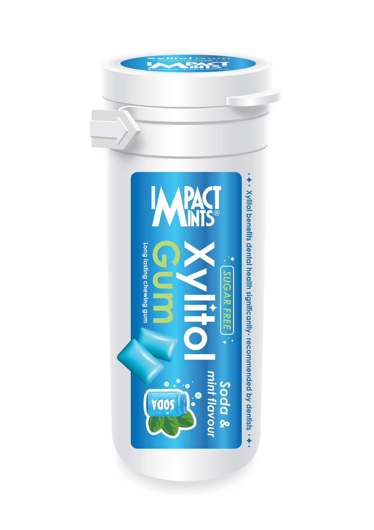 Impact Xylitol Gum Soda Sf 30 G