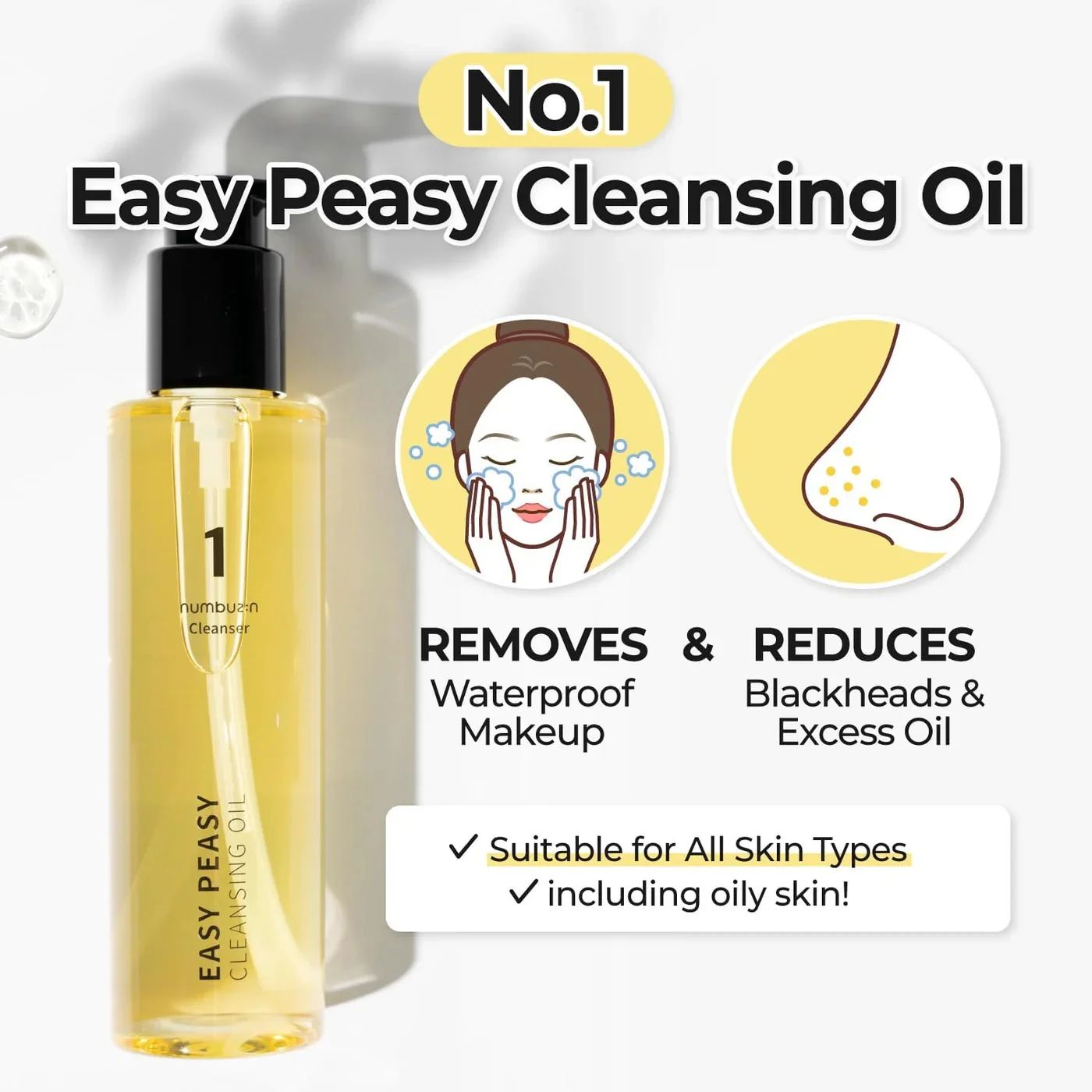 Numbuzin No. 1 Easy Peasy Cleansing Oil 200ml