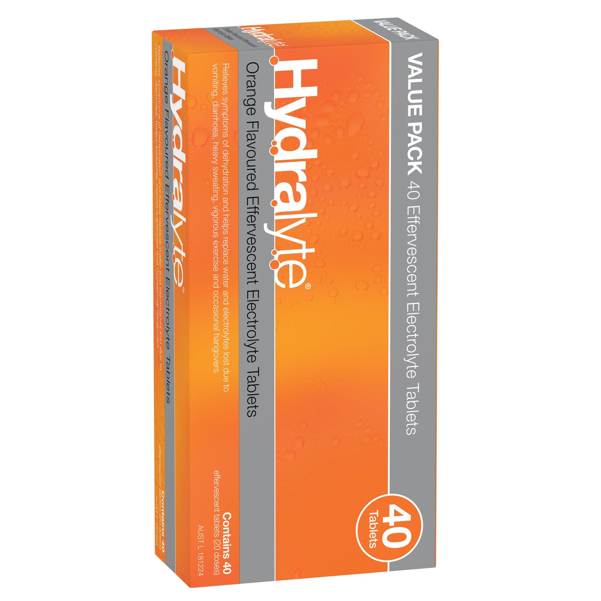 Hydralyte (VP) Eff Tab  Orange 40S