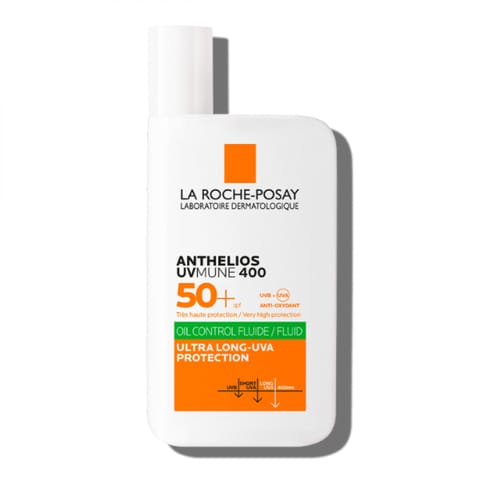 La Roche-Posay Anthelios UVMune 400 Invisible Fluid Sunscreen SPF 50+ for Oily & Acne-Prone Skin