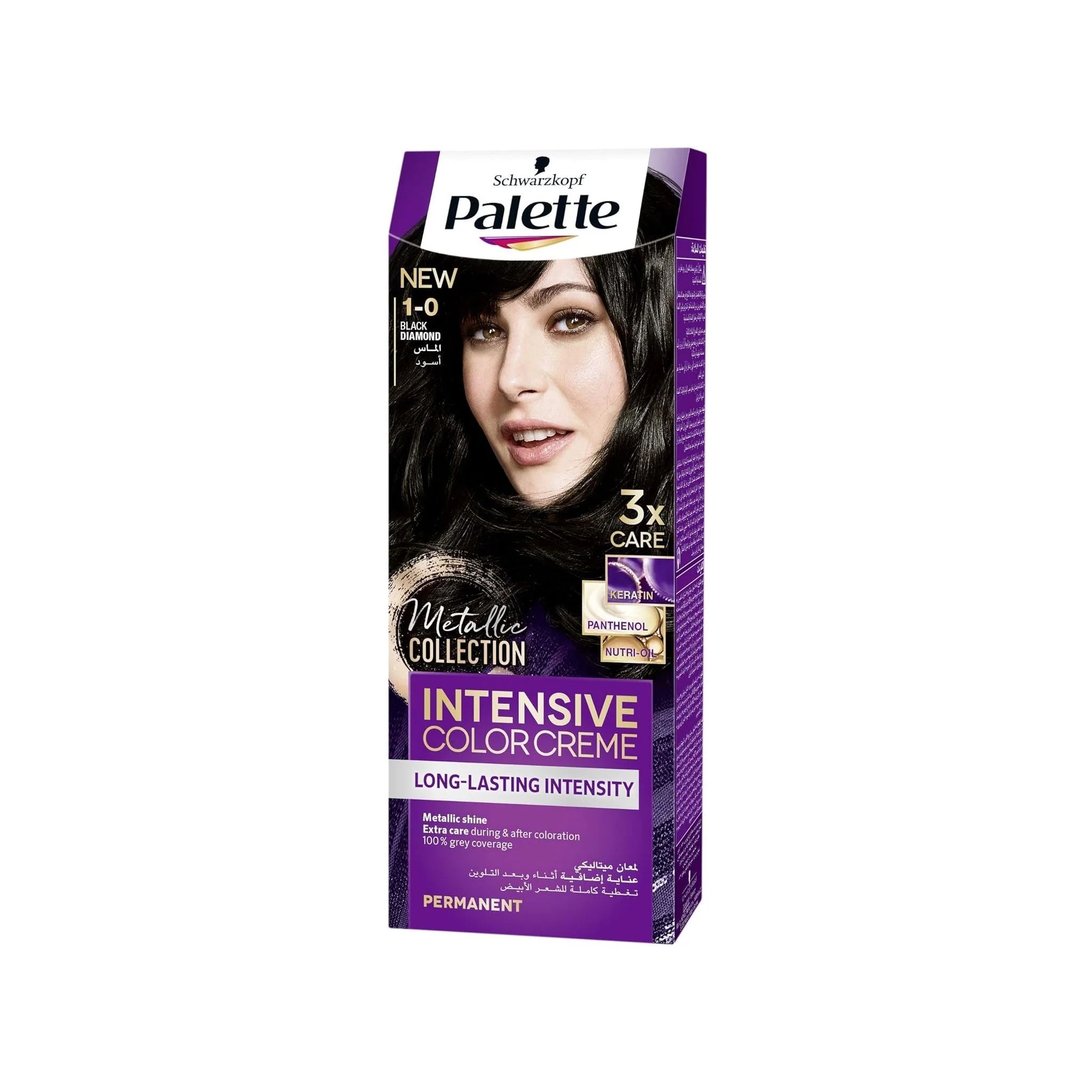 Palette Intensive Color Creme Hair Color 1-0 Black