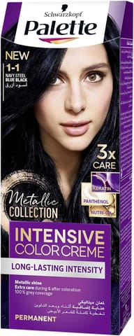 Palette Intensive Color Creme Hair Color 1-1 Blue Black